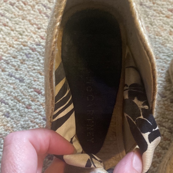 HP 🍾Stella McCartney Wedge Espadrilles sz 39.5 - Picture 10 of 11